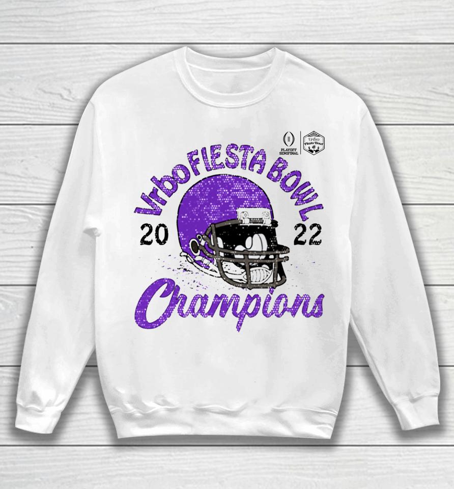 Tcu Horned Frogs Fiesta Bowl Champions Favorite Cheer College Football Playoff 2022 Sweatshirt