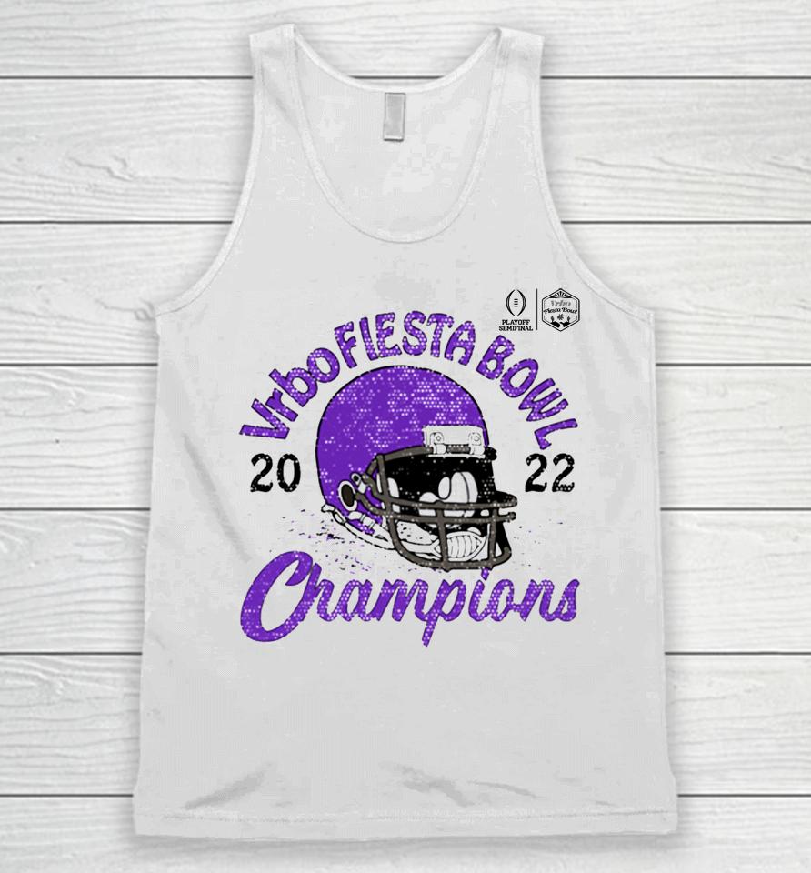 Tcu Horned Frogs Fiesta Bowl Champions Favorite Cheer College Football Playoff 2022 Unisex Tank Top