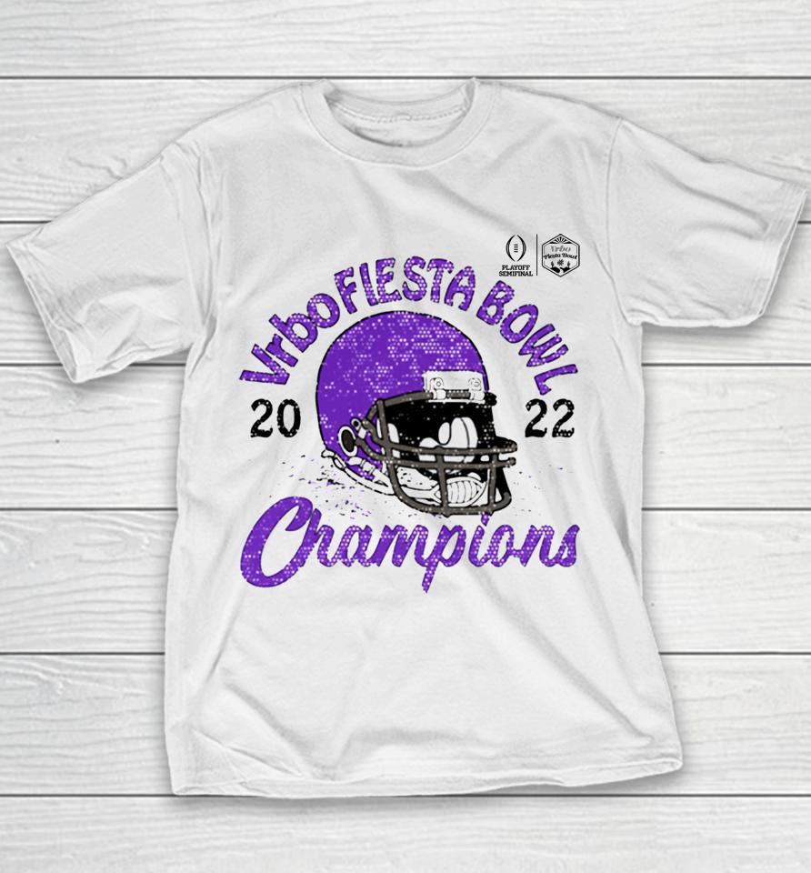 Tcu Horned Frogs Fiesta Bowl Champions Favorite Cheer College Football Playoff 2022 Youth T-Shirt