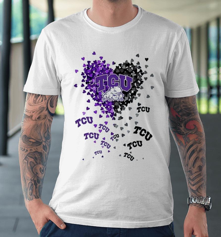 Tcu Horned Frogs Tiny Heart Shape 2023 Premium T-Shirt