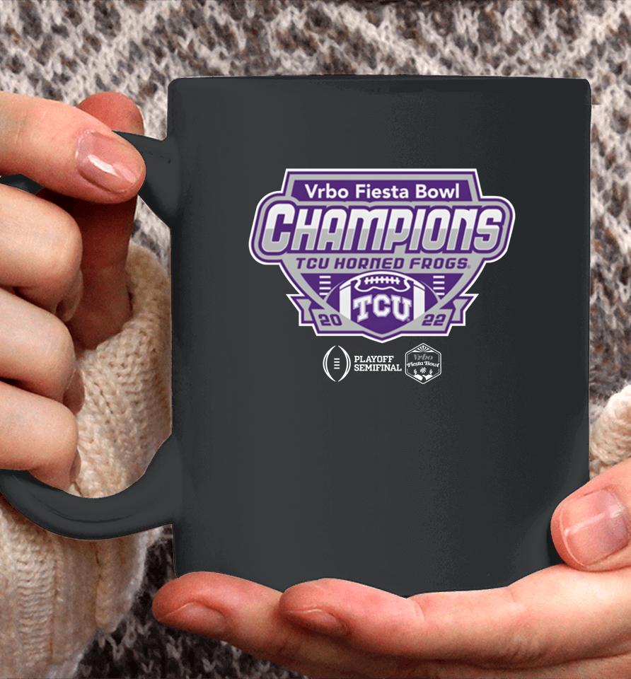 Tcu Horned Frogs Vrbo Fiesta Bowl Champions Shield Coffee Mug