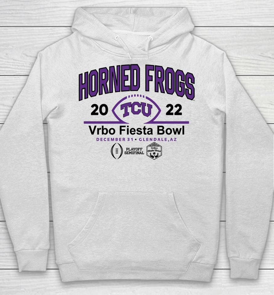 Tcu Horned Grogs 2022 Semifinal Vrbo Fiesta Bowl Team Logo Hoodie