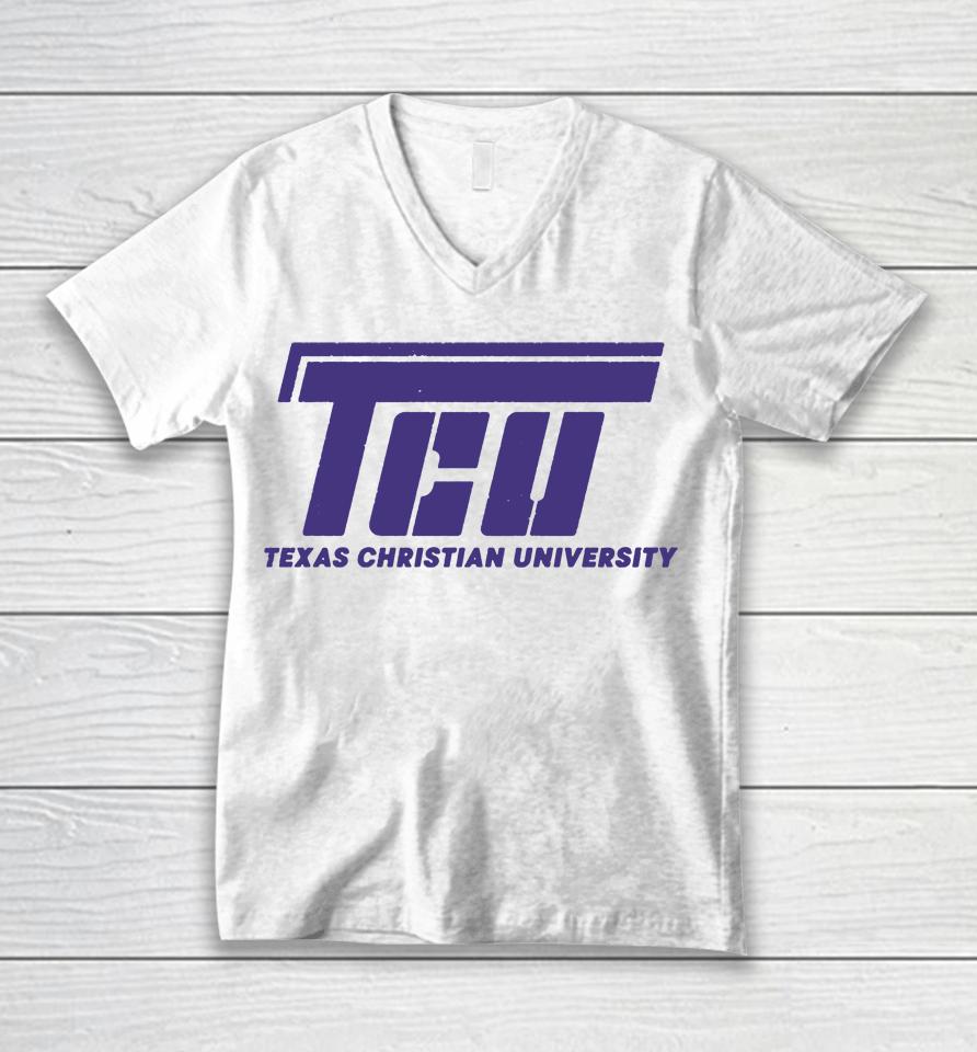 Tcu Store Texas Christian University Flying Unisex V-Neck T-Shirt