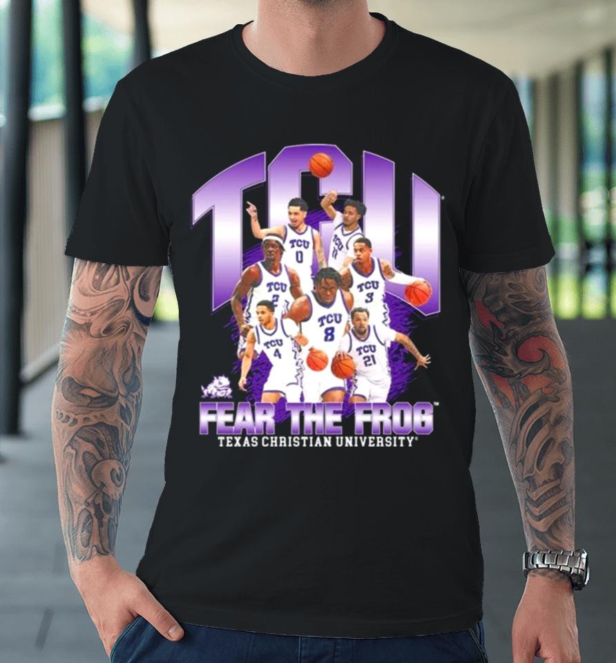 Tcu Tear The Frog Texas Christian University 2024 Ncaa Men’s Basketball 2023 – 2024 Post Season Premium T-Shirt