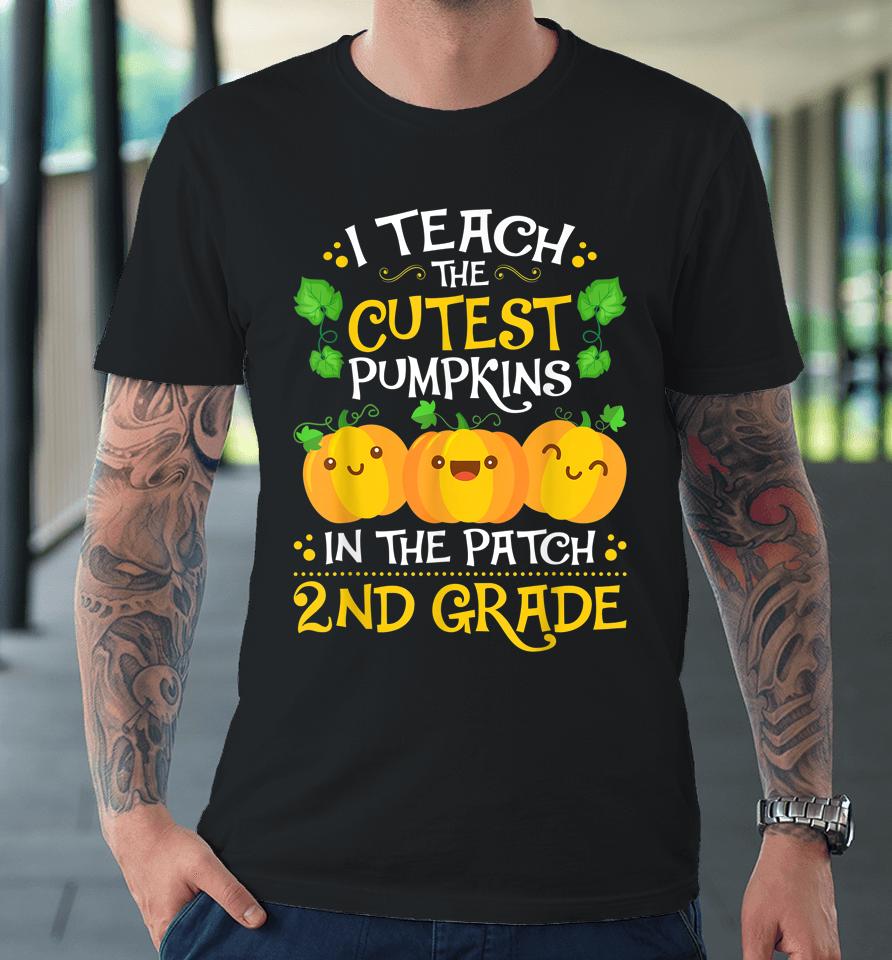 Teacher Halloween 2Nd Grade - Second Grade Cutest Pumpkins Premium T-Shirt