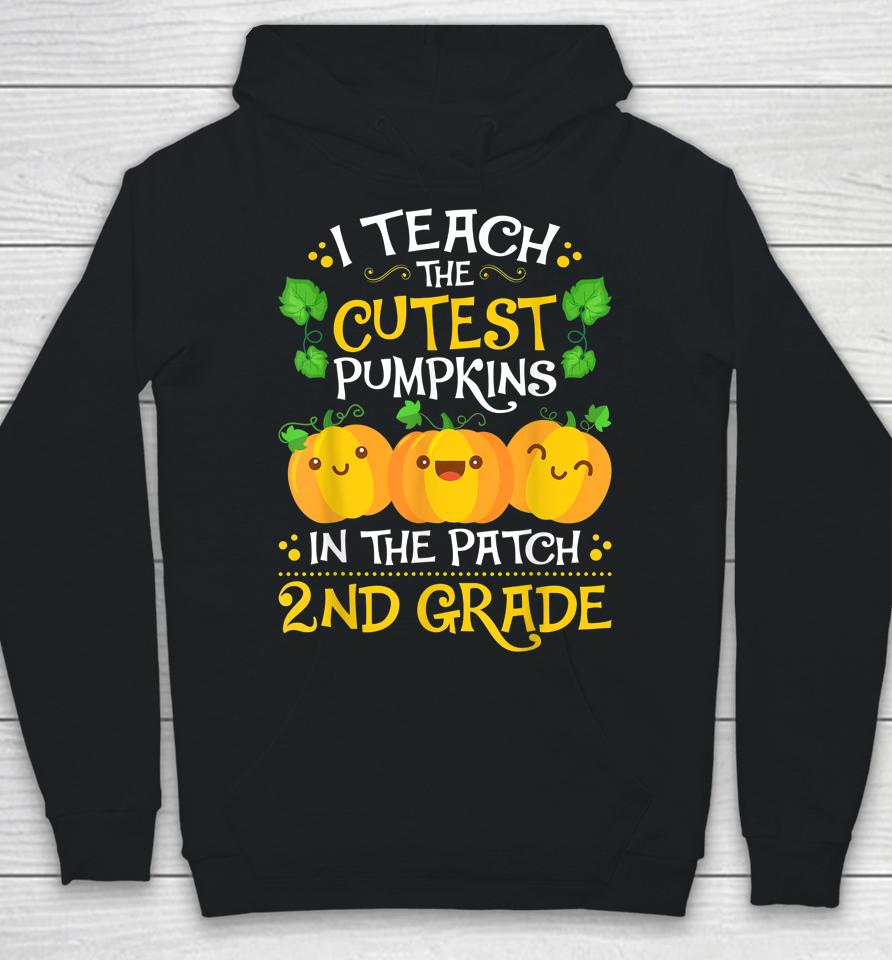 Teacher Halloween 2Nd Grade - Second Grade Cutest Pumpkins Hoodie