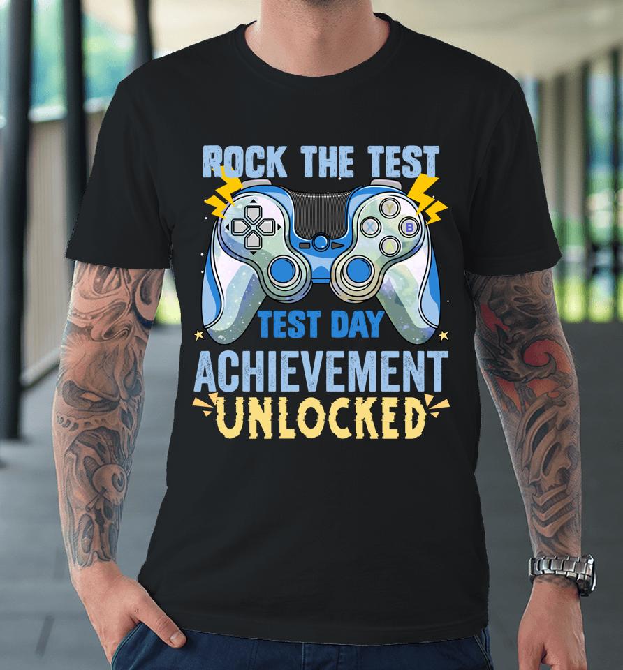 Teacher Testing Staar Test Exam Gamer Rock The Test Premium T-Shirt