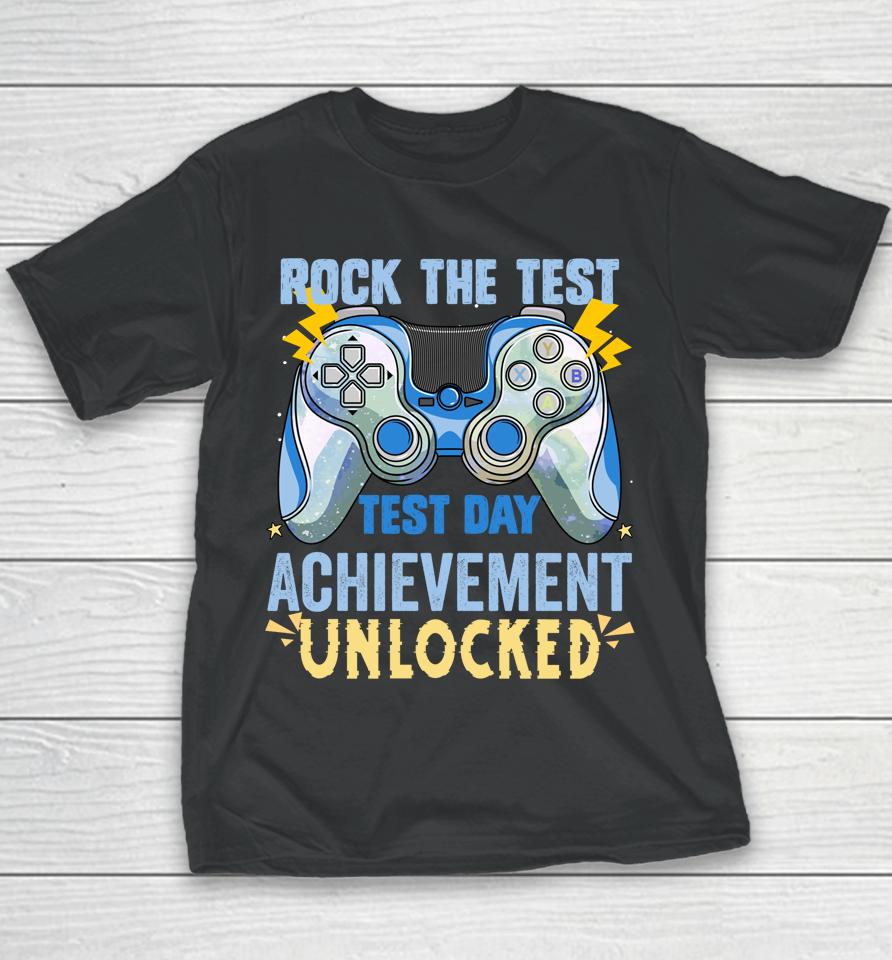 Teacher Testing Staar Test Exam Gamer Rock The Test Youth T-Shirt