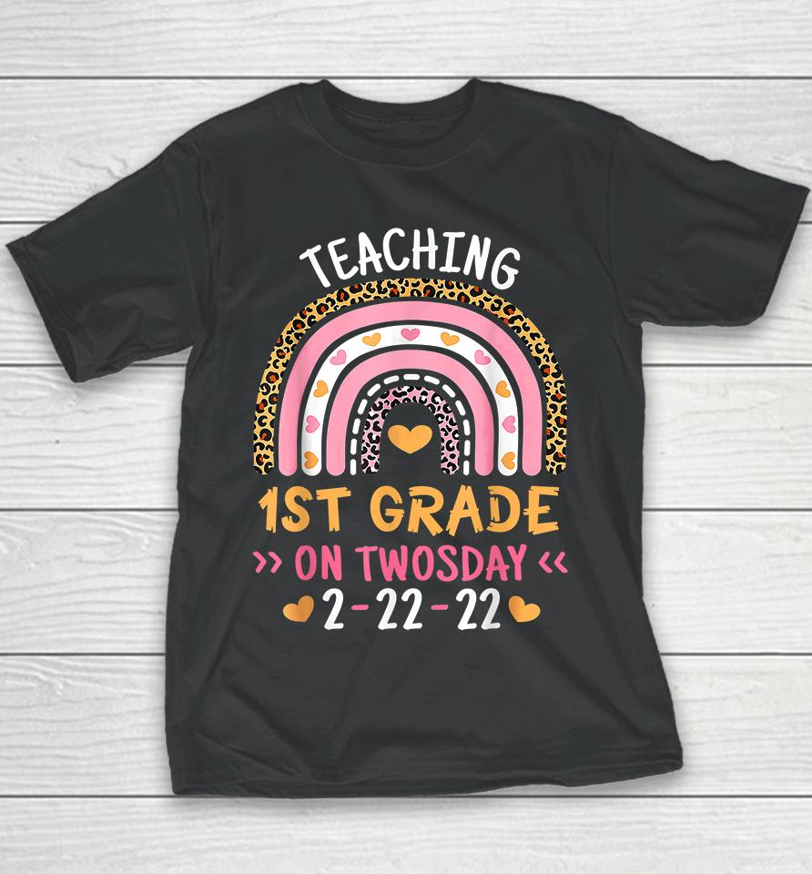 Teaching 1St Grade On Twosday Youth T-Shirt