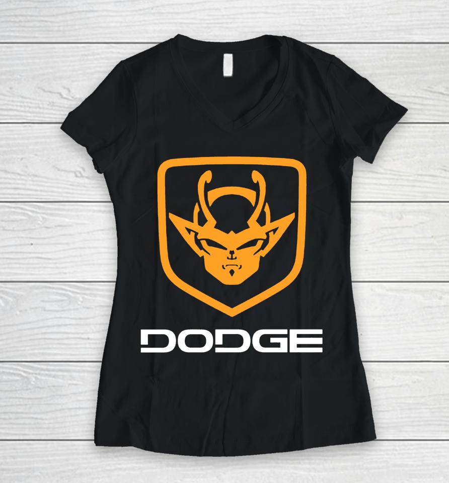 Team Four Star Dodge Orange Variant Women V-Neck T-Shirt