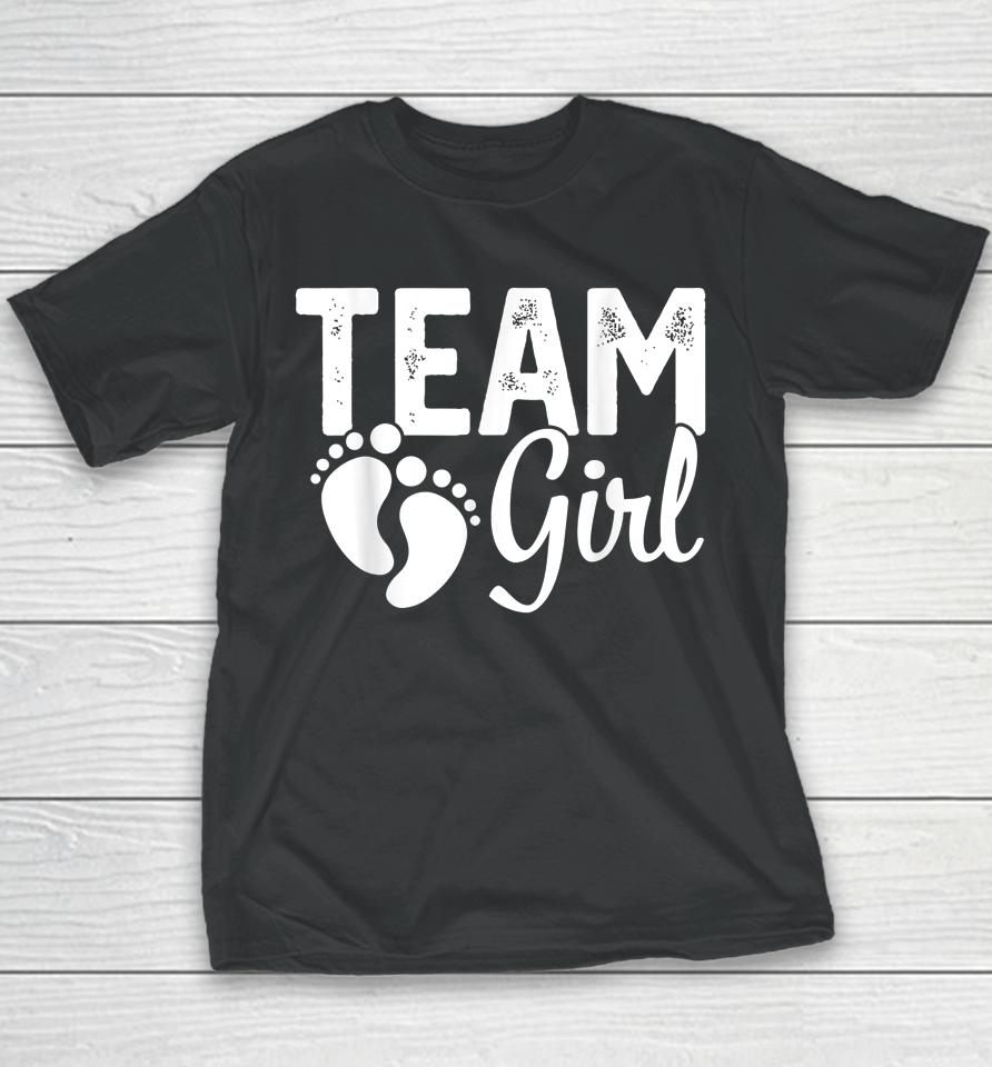 Team Girl Gender Reveal Baby Shower Pink Or Blue Youth T-Shirt