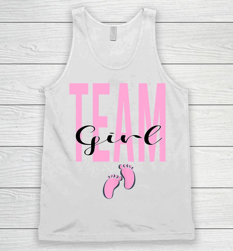 Team Girl Gender Reveal Baby Shower Pink Or Blue Unisex Tank Top