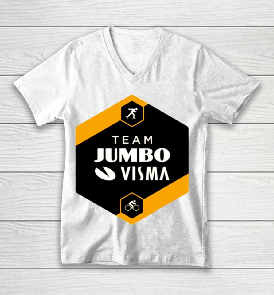 Team Jumbo Visma Pro Cycling Uci World Tour Unisex V-Neck T-Shirt