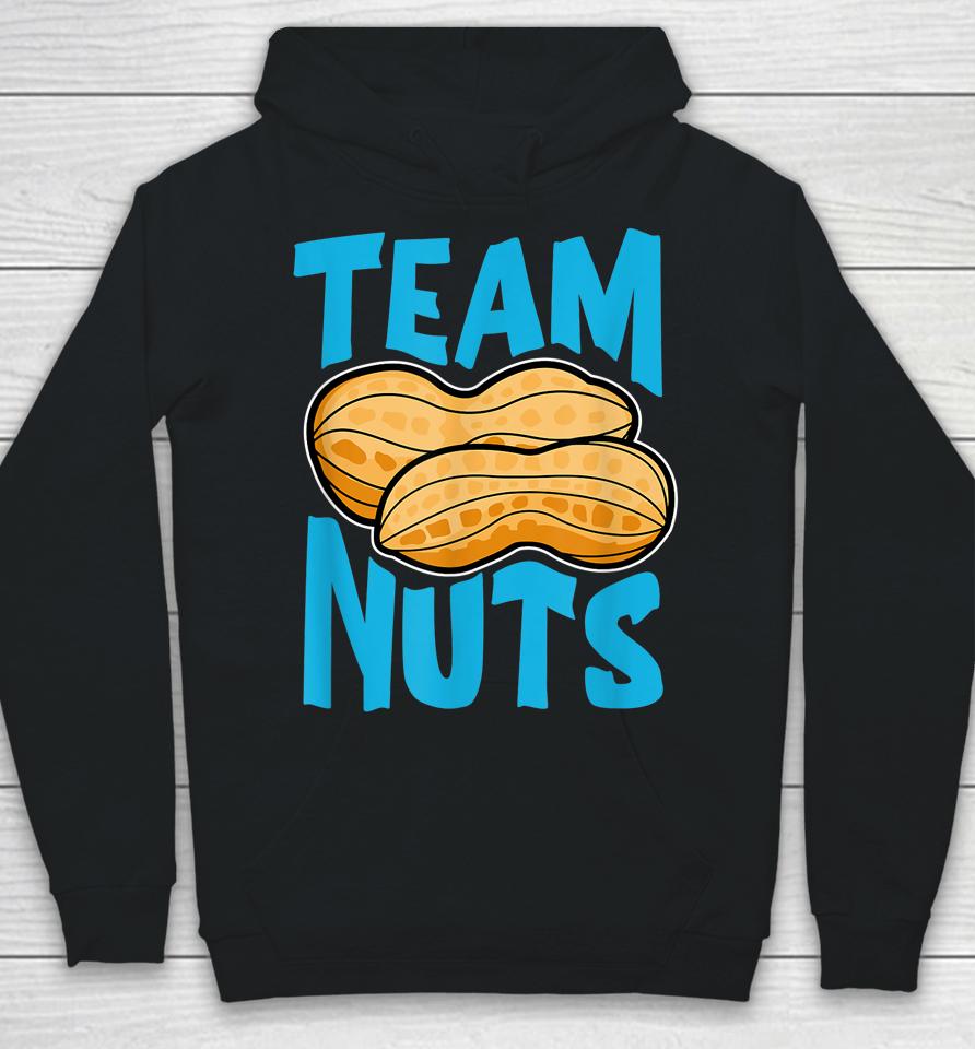 Team Nuts Funny Matching Party Baby Boy Gender Reveal Hoodie