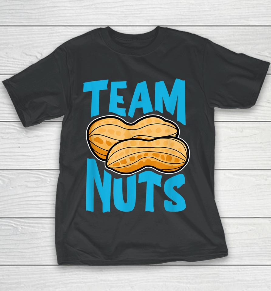 Team Nuts Funny Matching Party Baby Boy Gender Reveal Youth T-Shirt