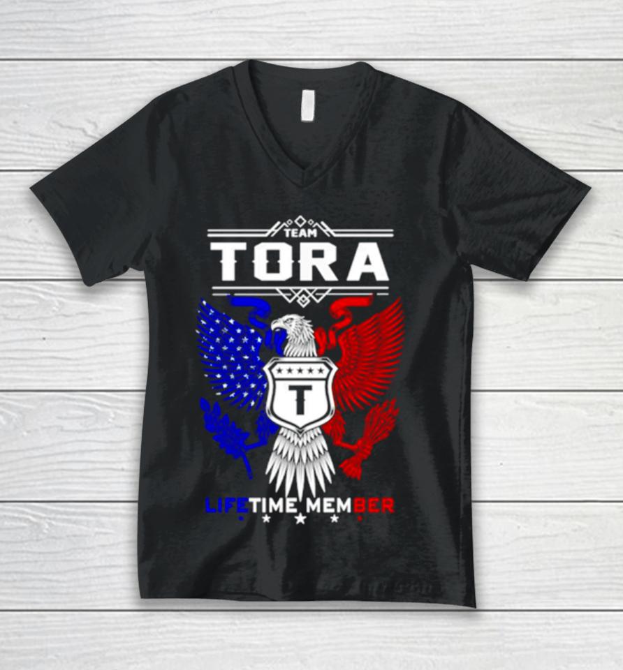 Team Tora Tora Eagle Lifetime Menber Unisex V-Neck T-Shirt