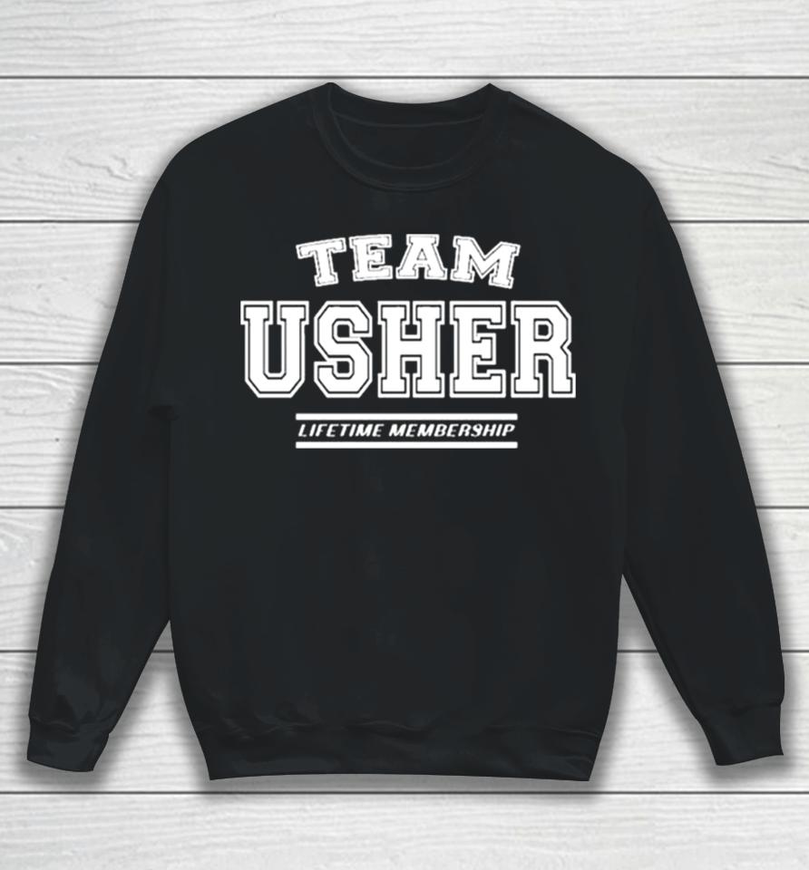 Team Usher Proud Family Surname Last Name Sweatshirt