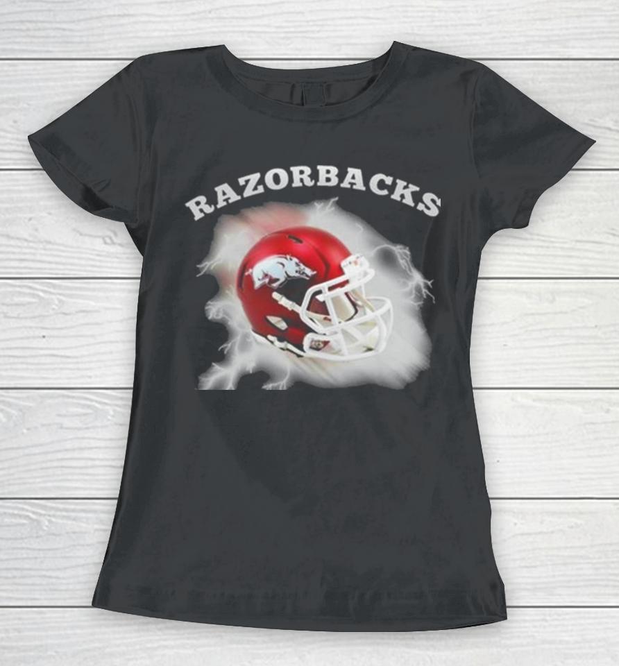 Teams Come From The Sky Arkansas Razorbacks Women T-Shirt