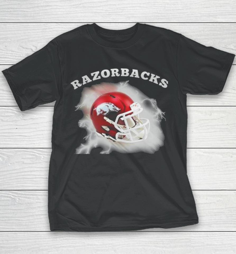 Teams Come From The Sky Arkansas Razorbacks Youth T-Shirt