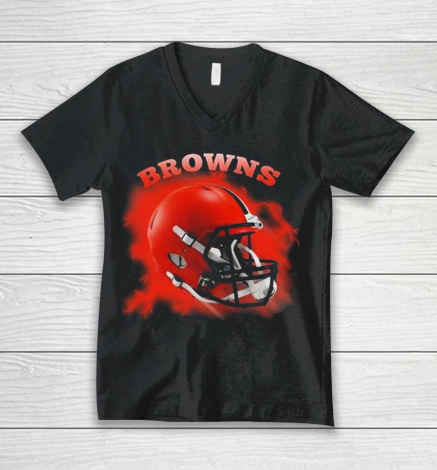 Teams Come From The Sky Cleveland Browns Unisex V-Neck T-Shirt