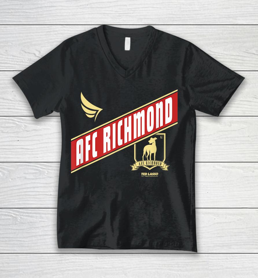 Ted Lasso Afc Richmond Crossed Band Logo Unisex V-Neck T-Shirt