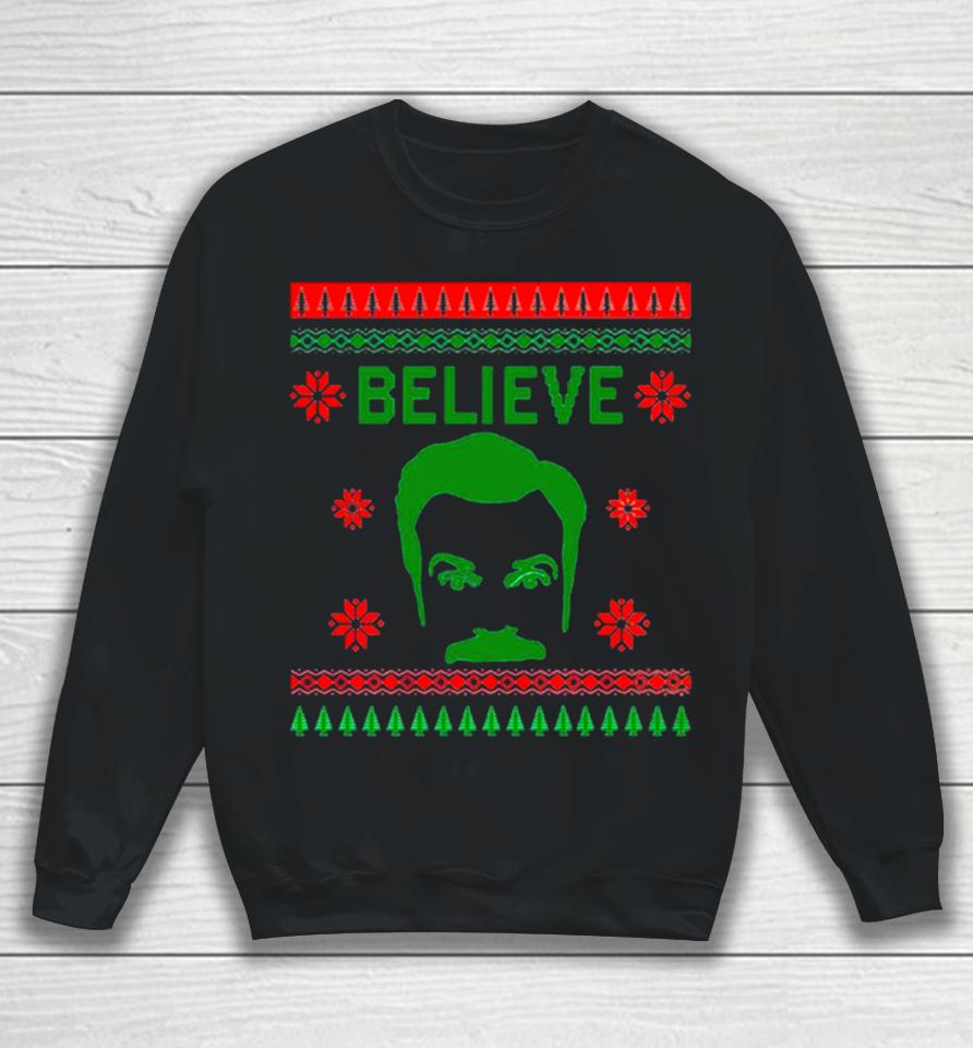 Ted Lasso Believe Ugly Christmas Sweatshirt