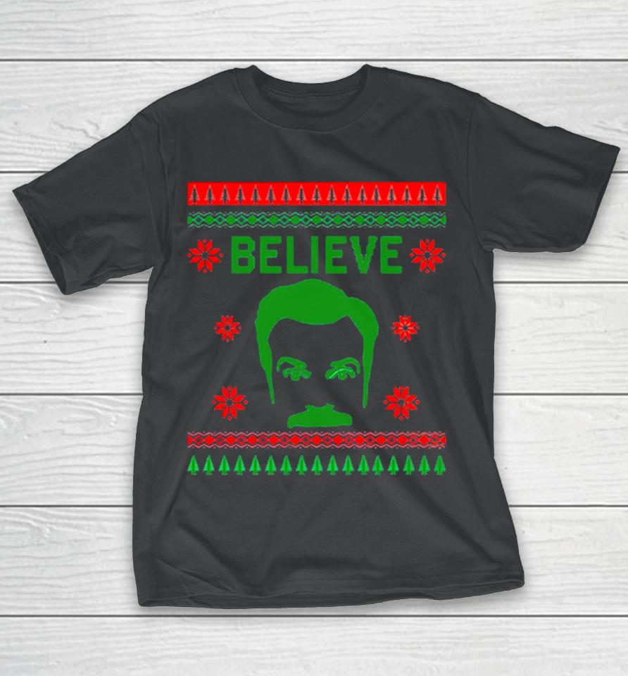 Ted Lasso Believe Ugly Christmas T-Shirt