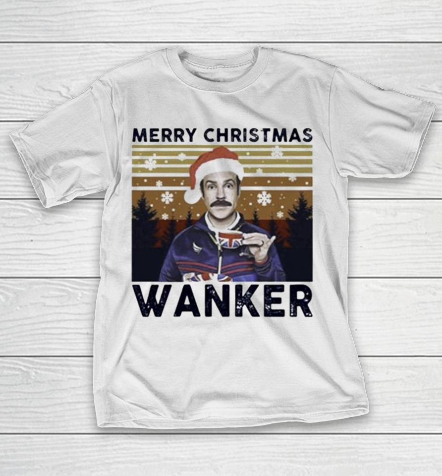 Ted Lasso Merry Christmas Wanker Vintage T-Shirt