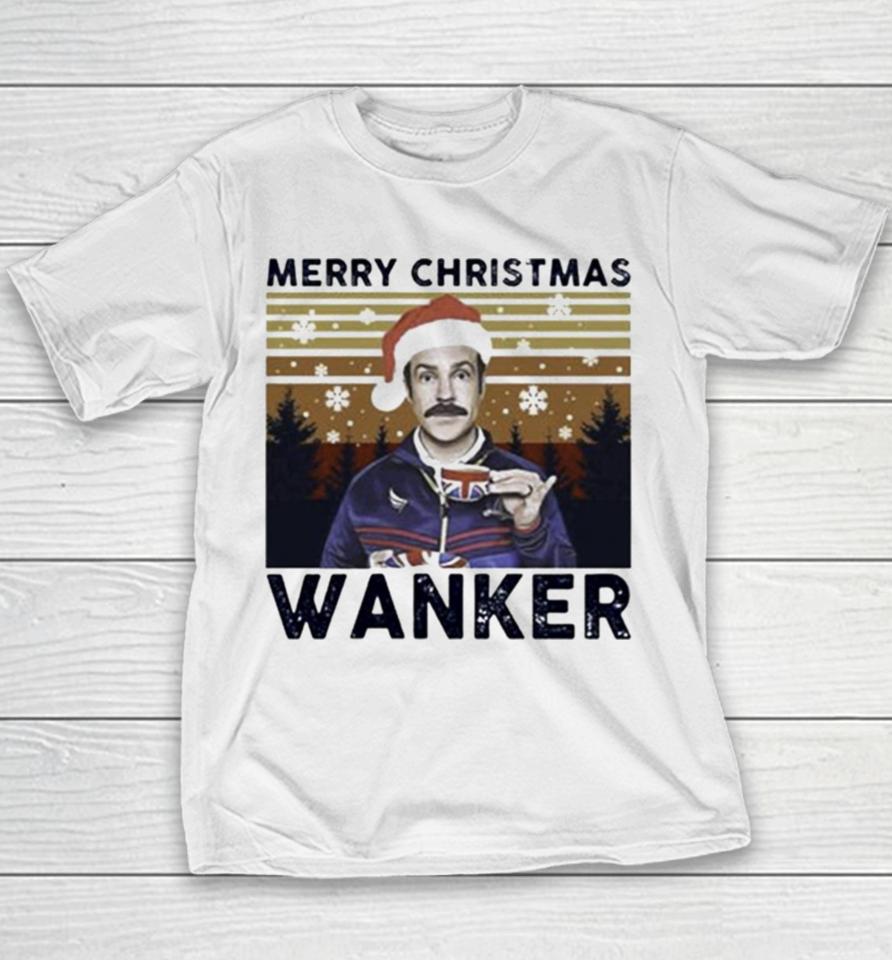 Ted Lasso Merry Christmas Wanker Vintage Youth T-Shirt