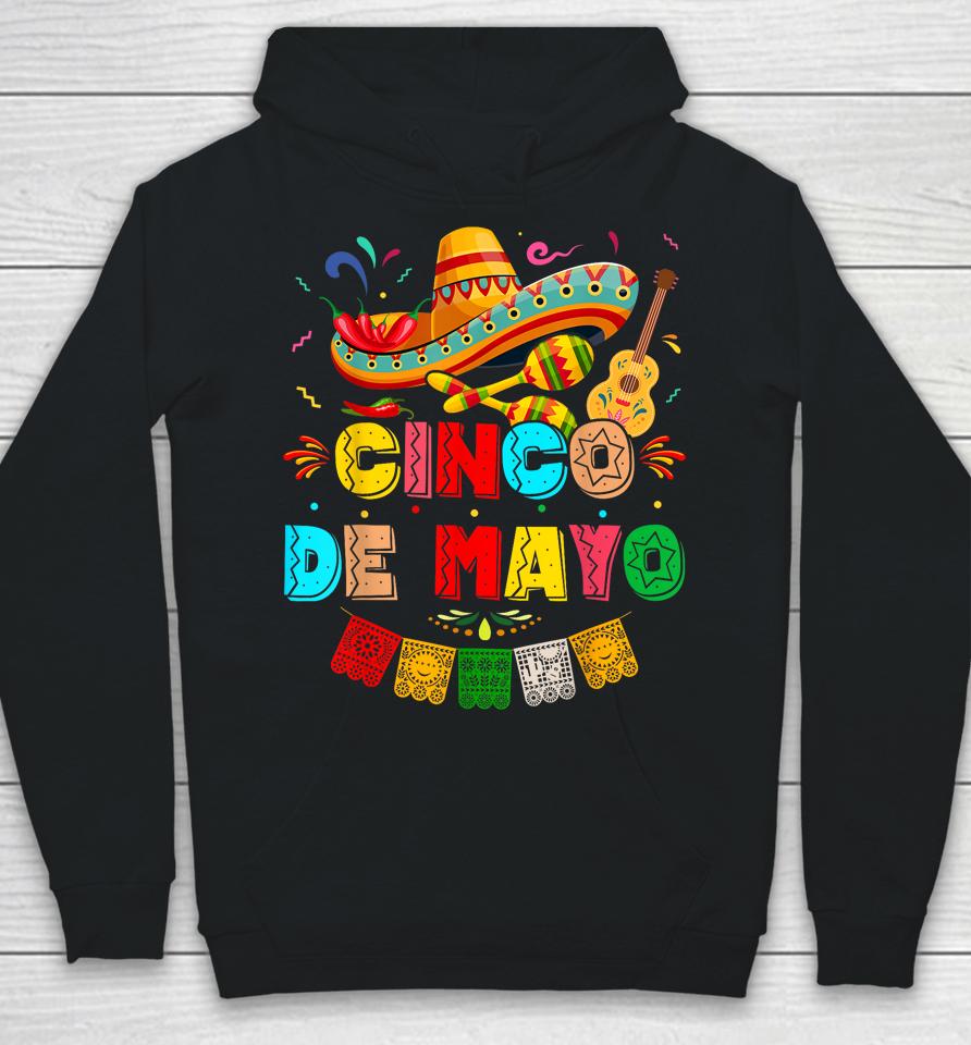 Tee Cinco De Mayo Lets Fiesta 5 De Mayo Squad Fiesta Mexican Hoodie