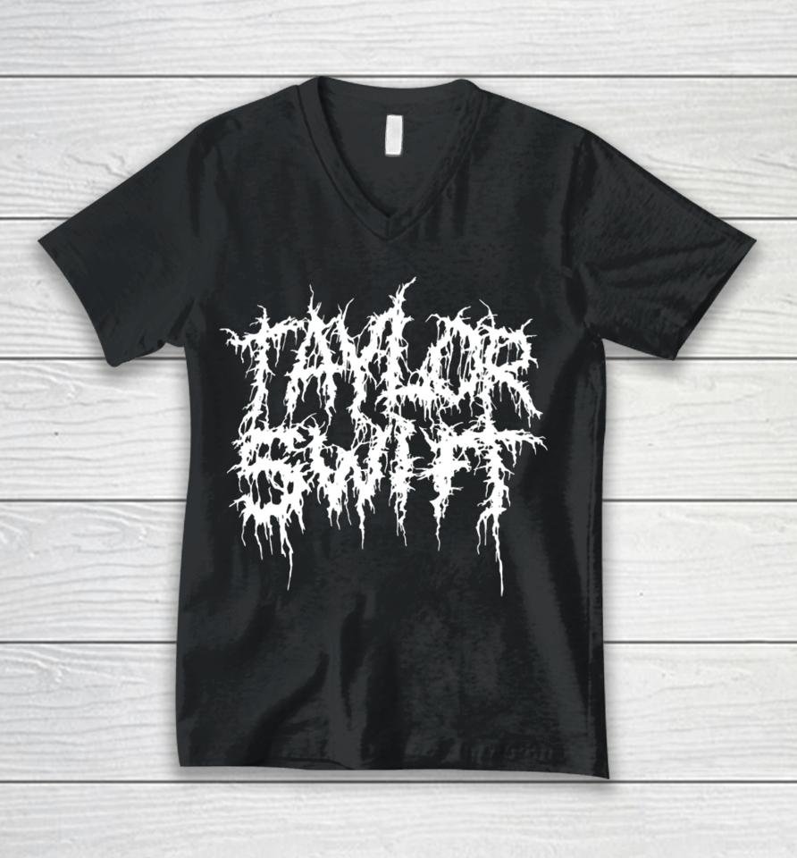 Teenhearts Swiftie 4 Life Metal Unisex V-Neck T-Shirt