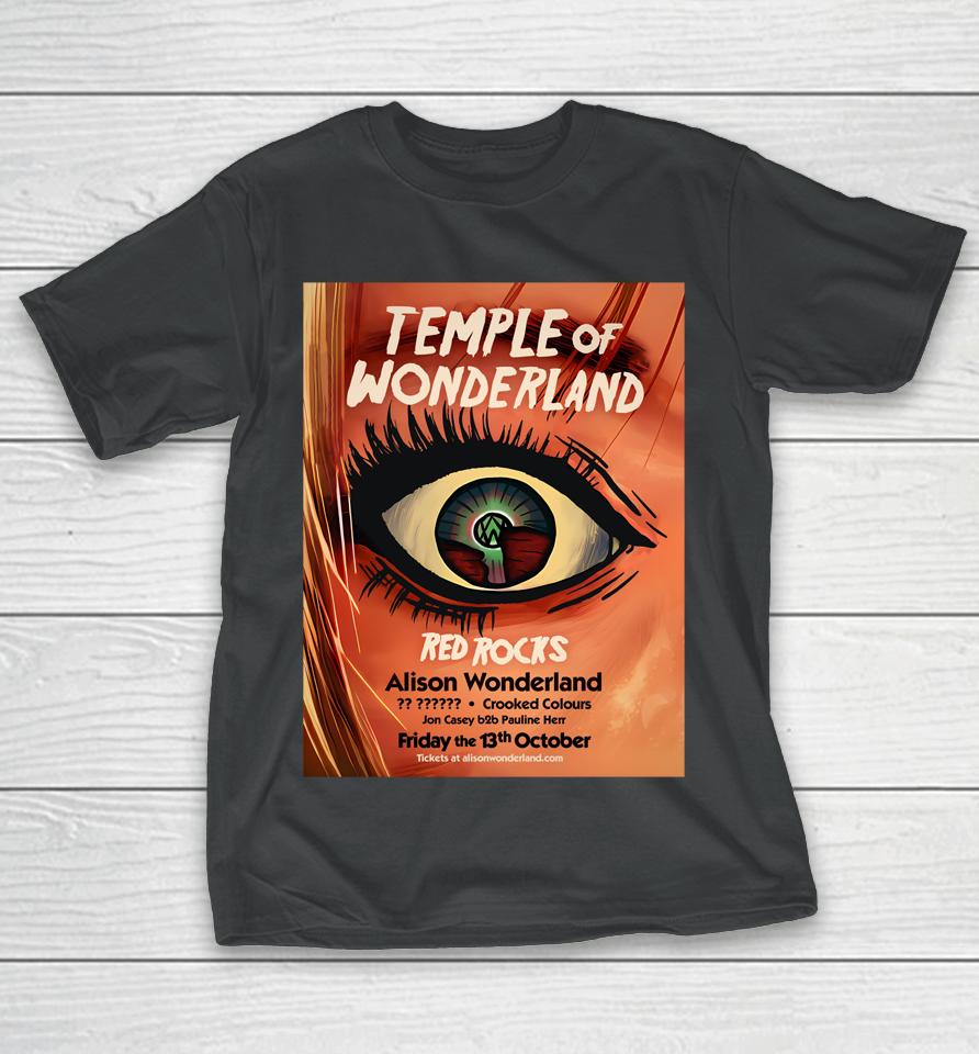 Temple Of Wonderland Red Rocks Alison Wonderland T-Shirt