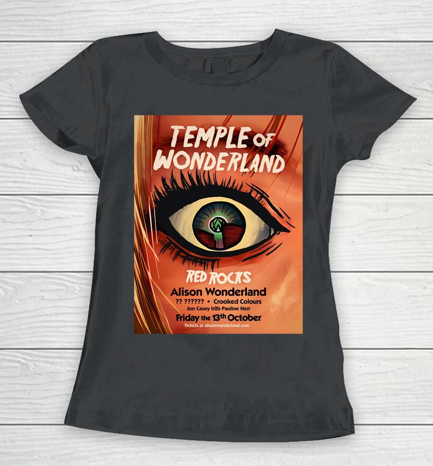 Temple Of Wonderland Red Rocks Alison Wonderland Women T-Shirt