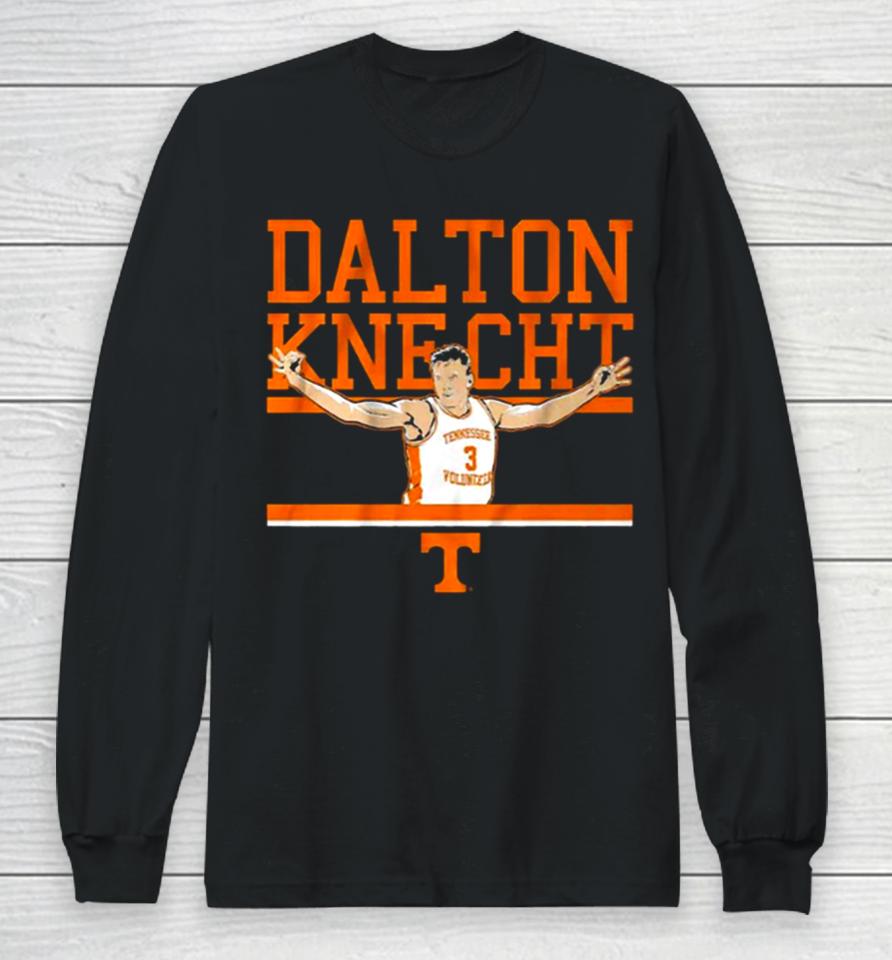 Tennessee Basketball Dalton Knecht Signature Pose Long Sleeve T-Shirt
