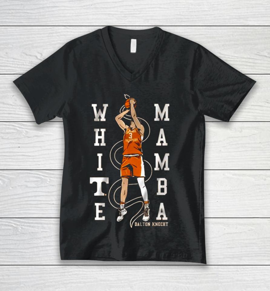 Tennessee Basketball Dalton Knecht White Mamba Unisex V-Neck T-Shirt