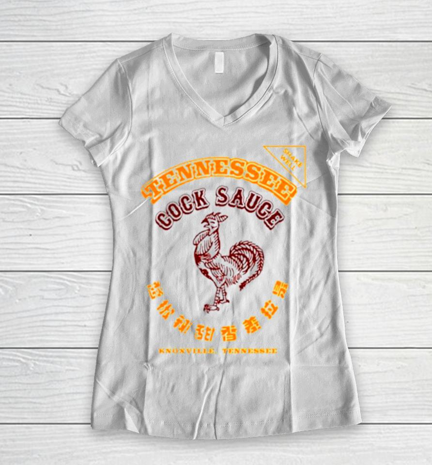 Tennessee Cock Sauce Women V-Neck T-Shirt