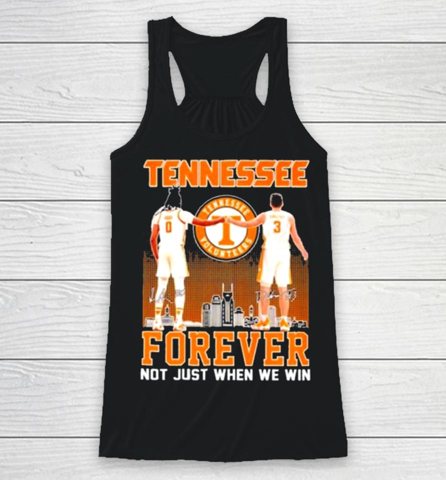 Tennessee Forever Not Just When We Win Famous Player Signatures Skyline Racerback Tank