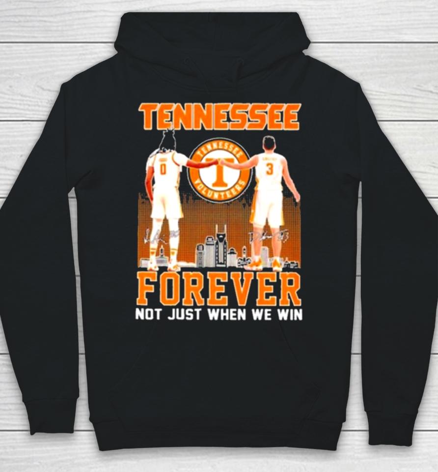 Tennessee Forever Not Just When We Win Famous Player Signatures Skyline Hoodie
