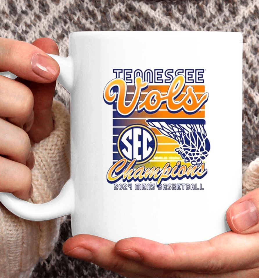 Tennessee Vols Champions 2024 Men’s Basketball Throwback Coffee Mug