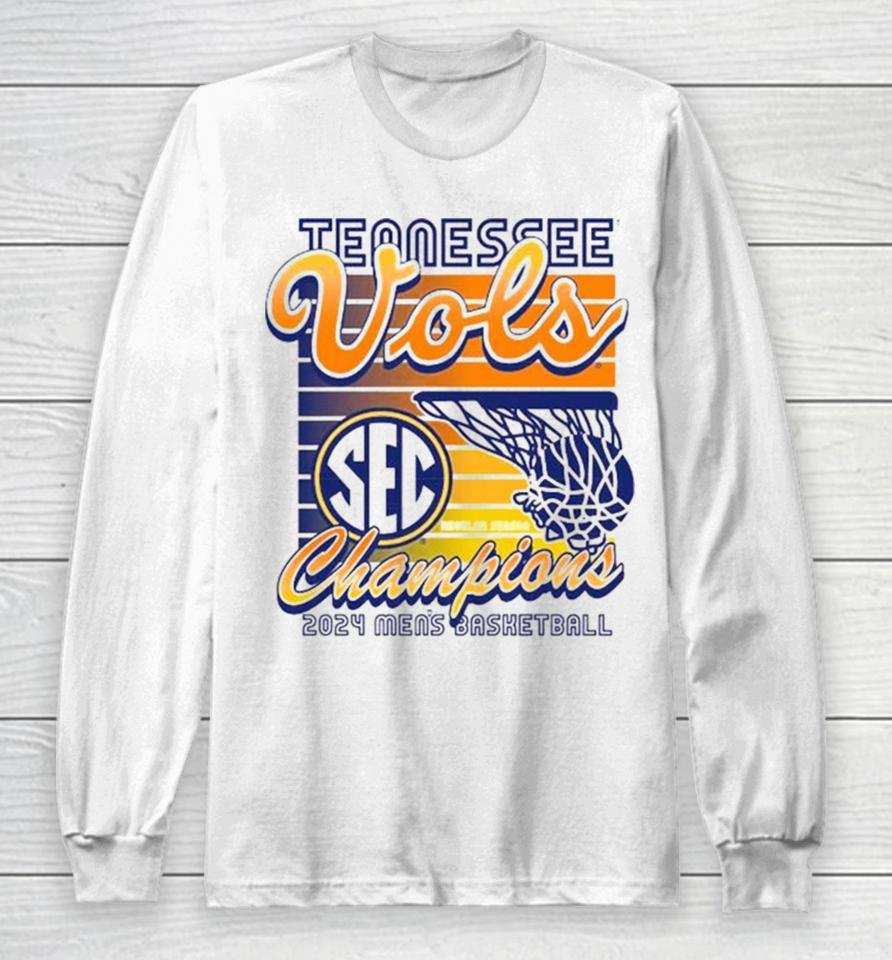 Tennessee Vols Champions 2024 Men’s Basketball Throwback Long Sleeve T-Shirt
