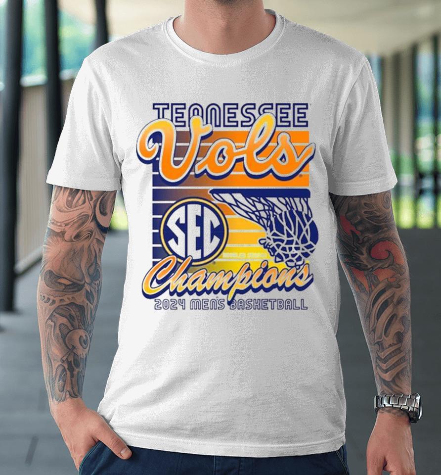Tennessee Vols Champions 2024 Men’s Basketball Throwback Premium T-Shirt