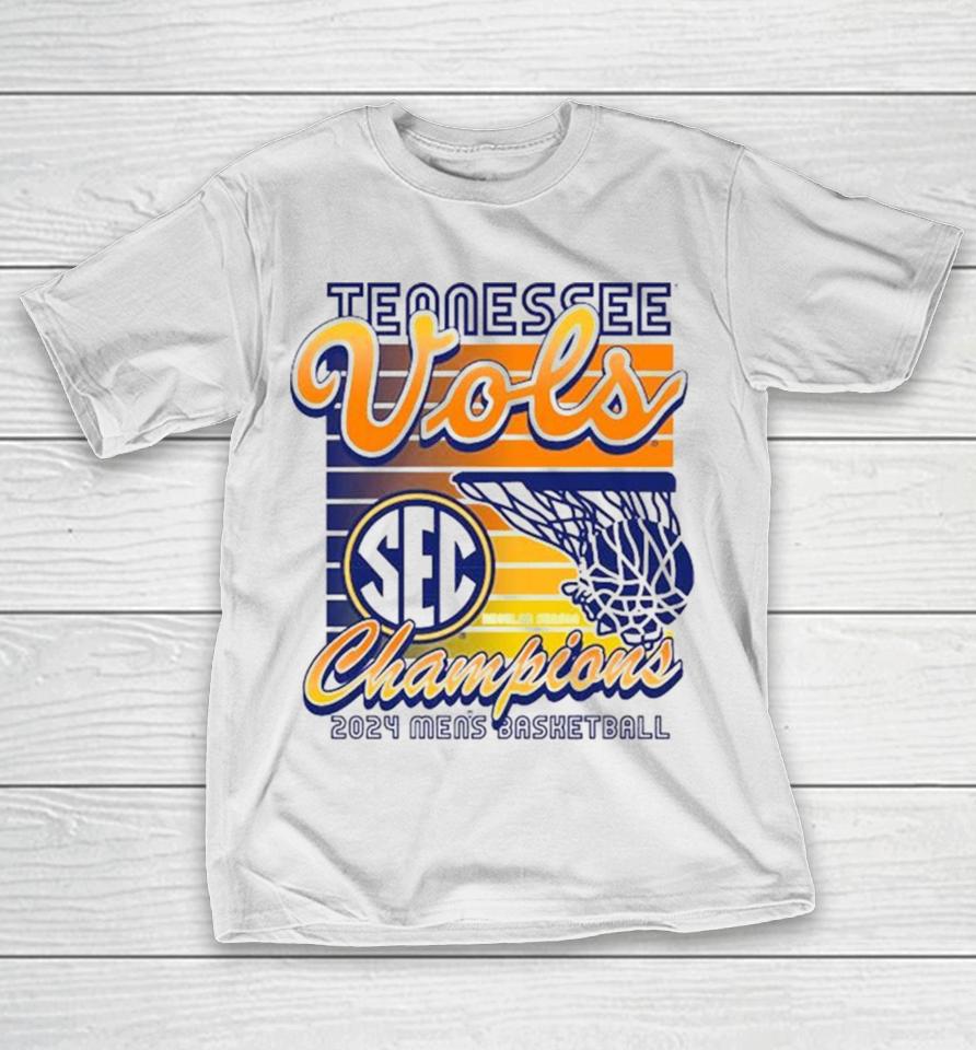 Tennessee Vols Champions 2024 Men’s Basketball Throwback T-Shirt