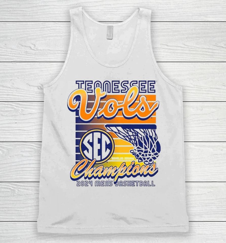 Tennessee Vols Champions 2024 Men’s Basketball Throwback Unisex Tank Top
