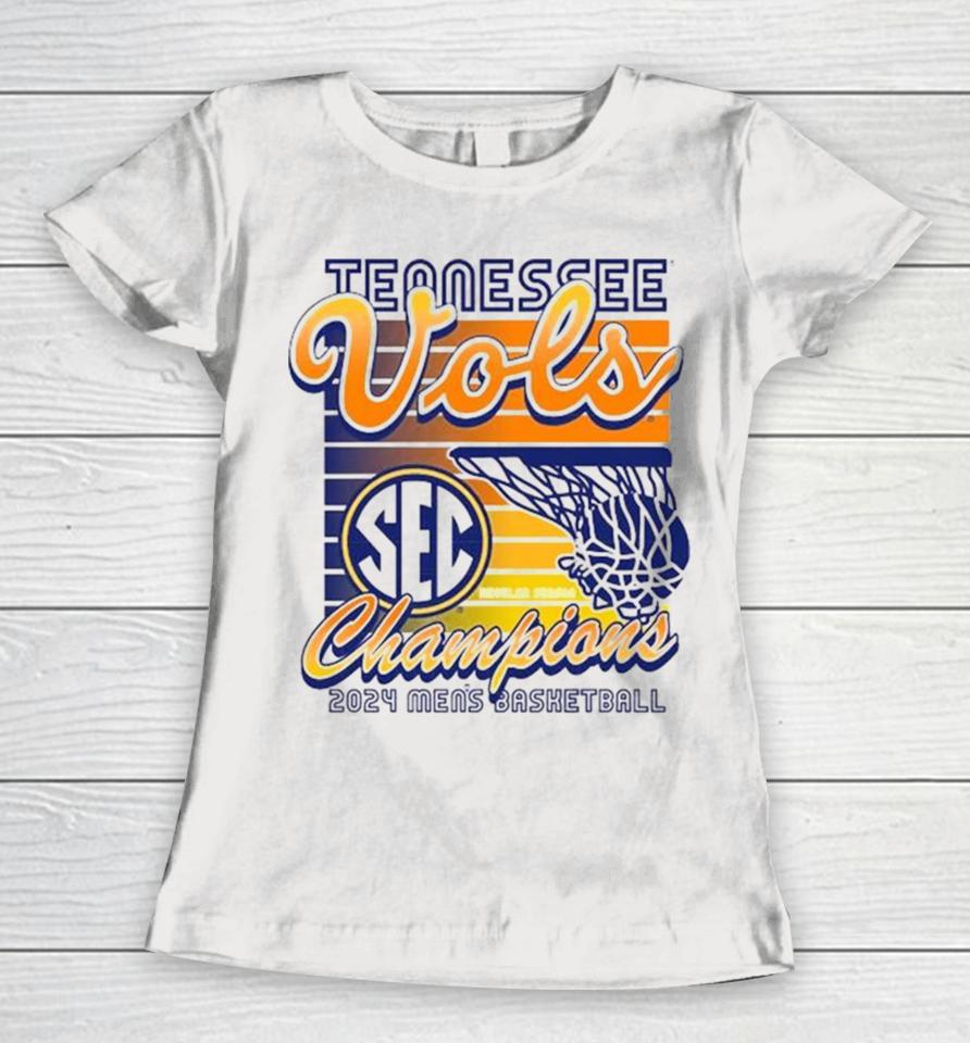 Tennessee Vols Champions 2024 Men’s Basketball Throwback Women T-Shirt