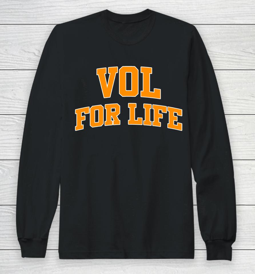 Tennessee Volunteers 2-Hit Tri-Blend Vol For Life Long Sleeve T-Shirt
