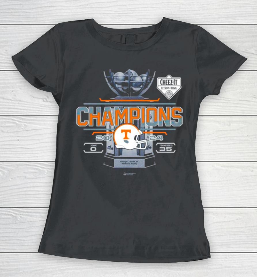 Tennessee Volunteers 2024 Cheez It Citrus Bowl Champions Women T-Shirt