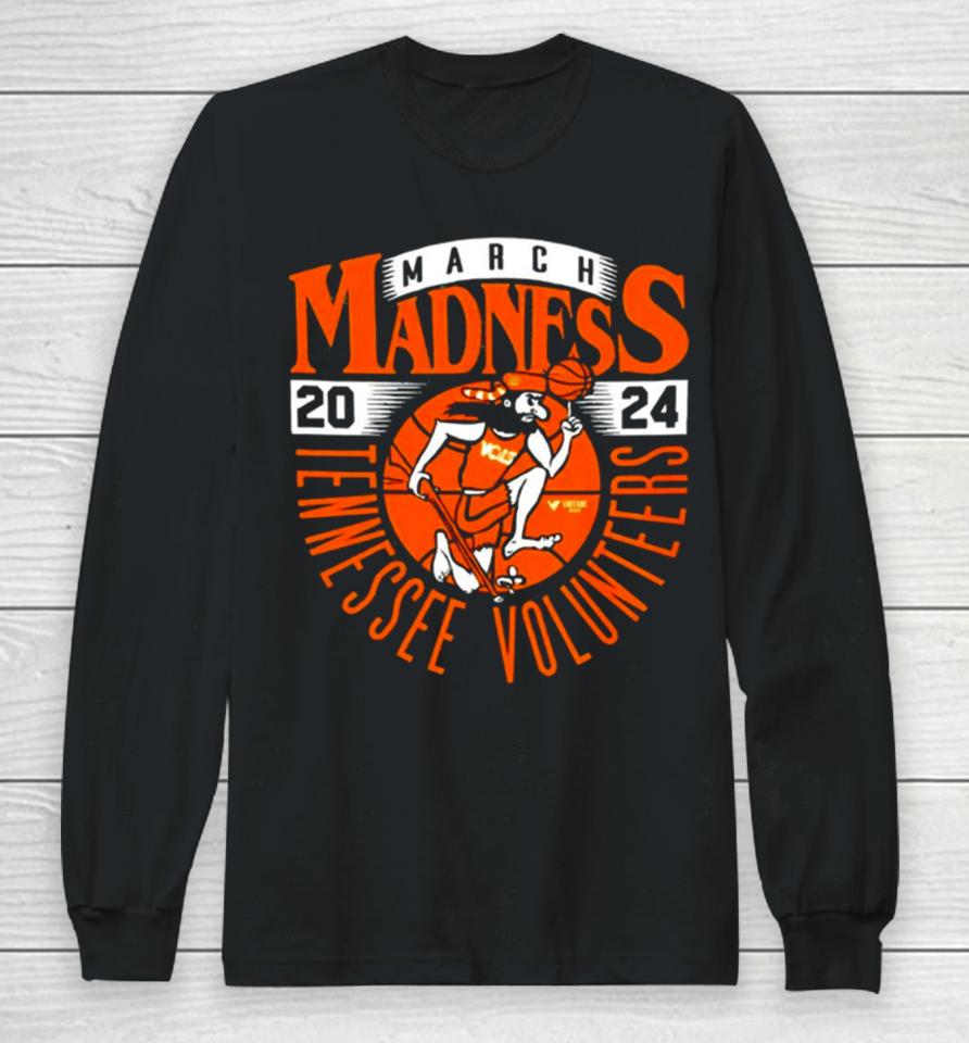 Tennessee Volunteers 2024 March Madness Mascot Long Sleeve T-Shirt