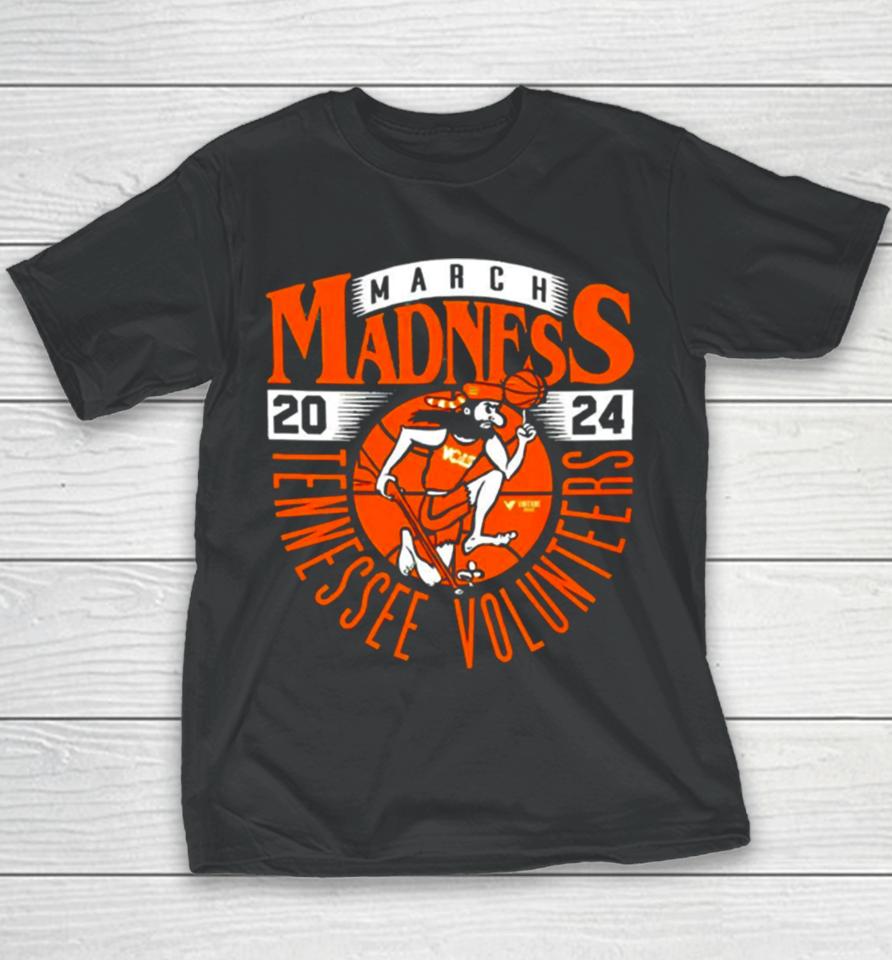 Tennessee Volunteers 2024 March Madness Mascot Youth T-Shirt