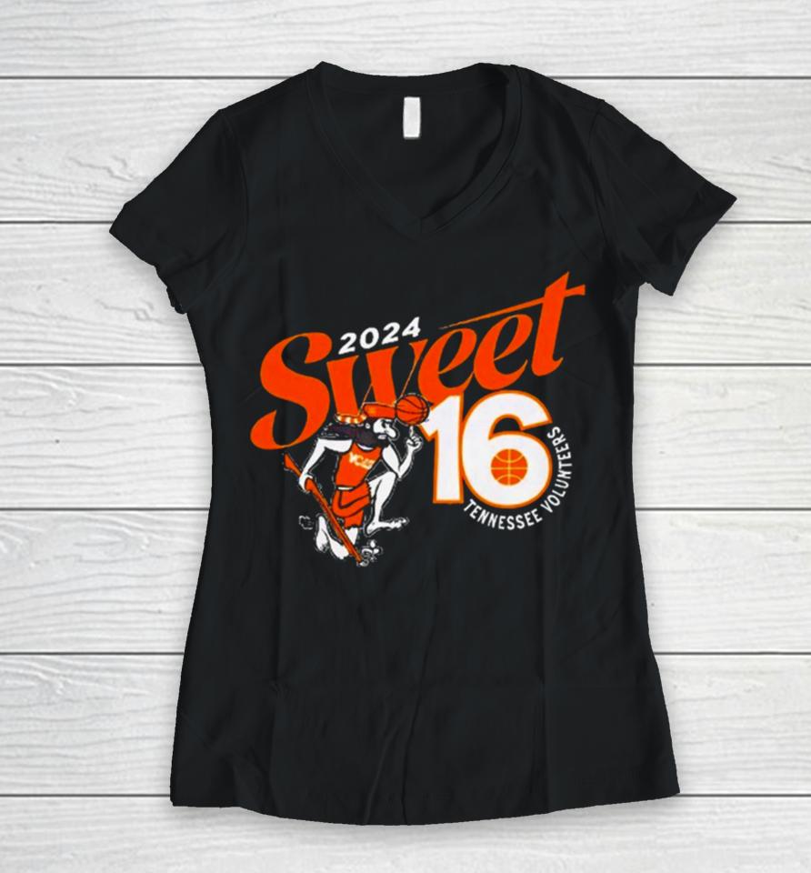 Tennessee Volunteers 2024 March Madness Women V-Neck T-Shirt