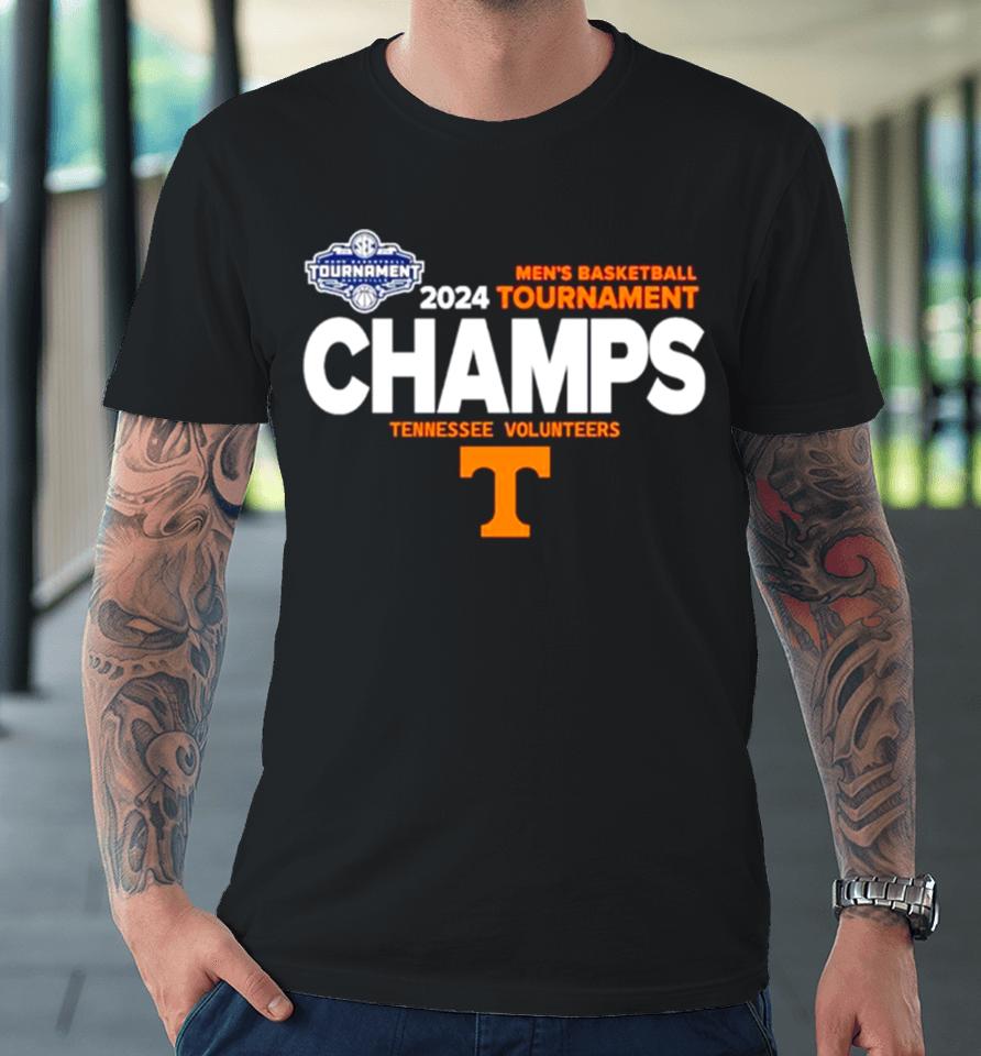 Tennessee Volunteers 2024 Men’s Basketball Tournament Champs Premium T-Shirt